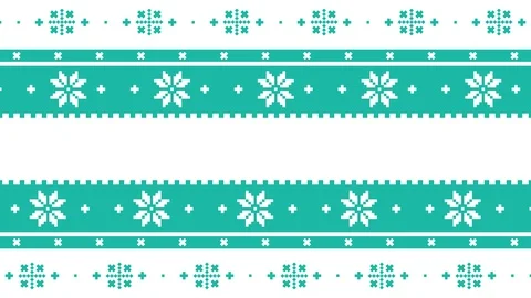 Traditional Lapland vector pattern, folk art design Christmas background Stock Footage 116814437