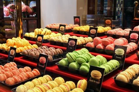 Traditional Macarons Stock Photos