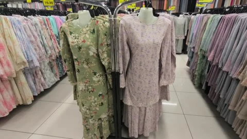 Traditional Malay Baju Kurung Festive Collection for Eid Sale Видео 331331453