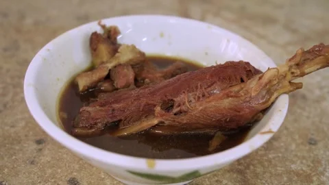 Traditional Malaysian Bak Kut Teh Stock Footage 343552257