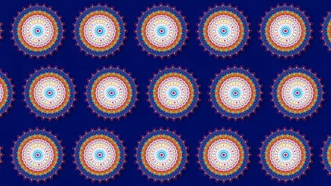 Traditional Mandala Pattern Loop for Cultural Heritage Month and Diwali Cele Stock Footage 346282849