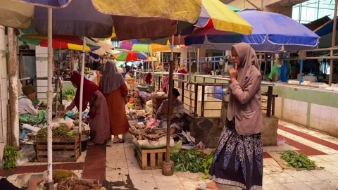 Traditional Market Stock Footage 296149261