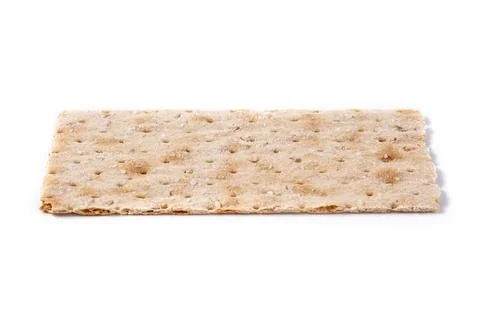 Traditional matzah bread pattern and heart shaped matzah Stock Photos