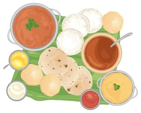 Traditional meal Stock Illustration