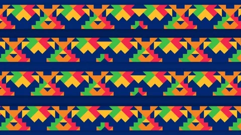 Traditional Mexican Geometric Pattern Loop for Hispanic Heritage Month Back.. Stockbeeldmateriaal 342825290