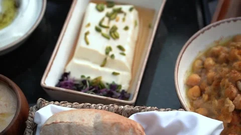 Traditional Middle Eastern Platter Stock Footage 319950160