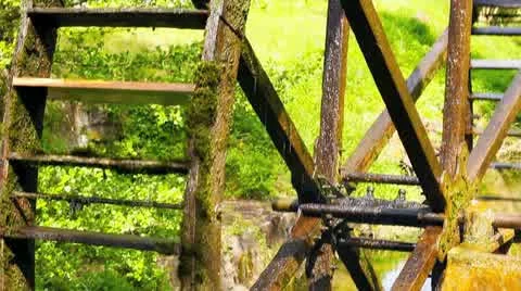 Traditional Mill closeup Stock Footage 11059362