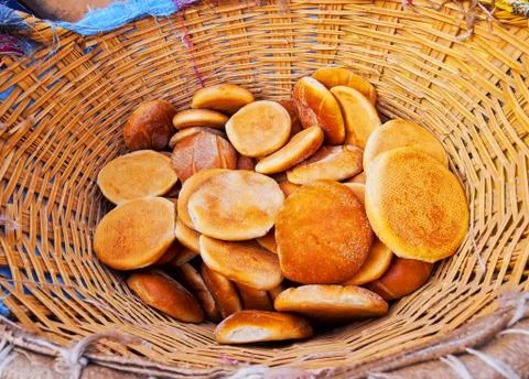 Traditional moroccan bread Stock Photos