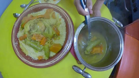  Traditional Moroccan Couscous 動画素材 244027508
