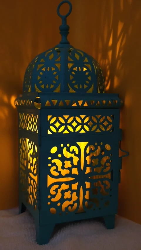 Traditional Moroccan lantern Video stock 330361129