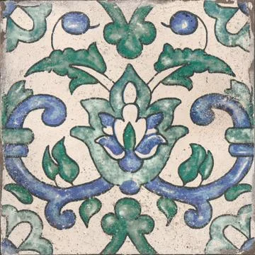 Traditional mosaic backsplash moroccan pattern decor tile. Stock Photos