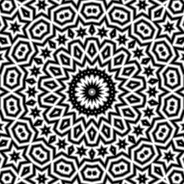 Traditional mystic pattern background design 库存插图