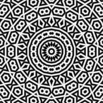 Traditional mystic pattern background design Stockillustratie