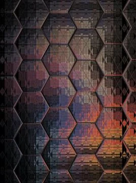 Traditional mystic pattern background design Illustrazione stock
