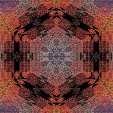 Traditional mystic pattern background design Illustrazione stock