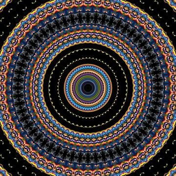 Traditional mystic pattern background design Illustrazione stock