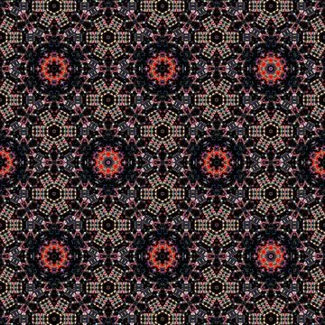 Traditional mystic pattern background design Stock Illustration