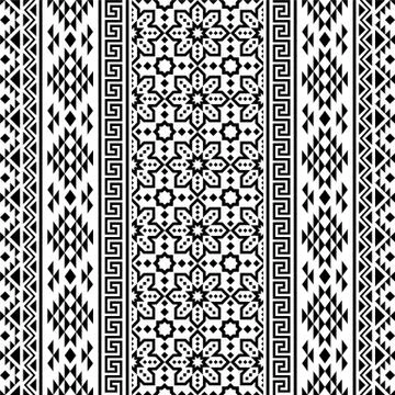 Traditional native ethnic texture background design vector Stock Illustration