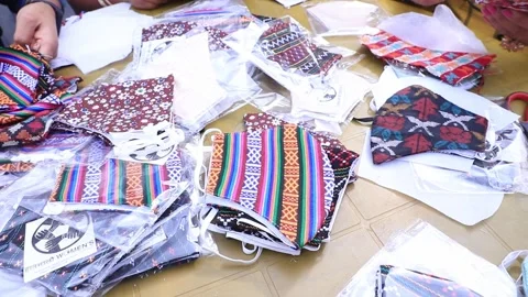 Traditional Nepali Mask Crafting Process Stock Footage 336333142
