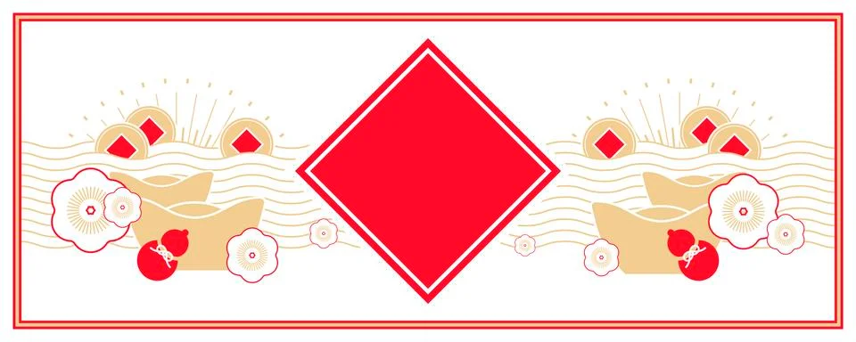 Traditional new year elements Stock Illustration