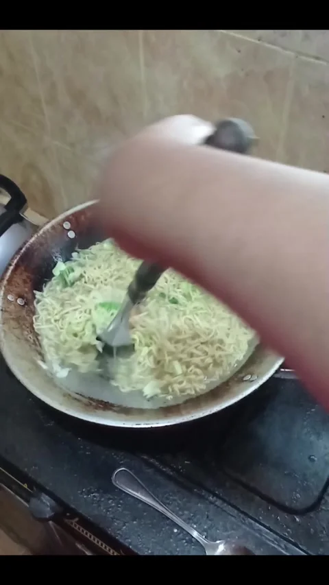 Traditional Noodle Cooking Process Stock Footage 274390901