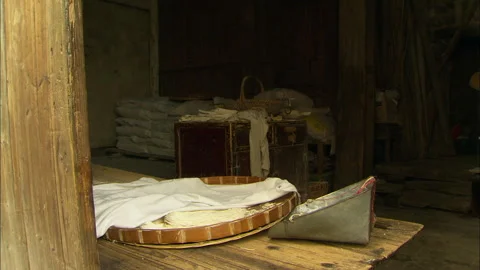 Traditional noodle making Stock Footage 132555721