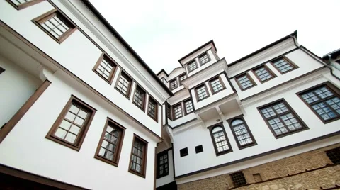 Traditional Ohrid houses in Macedonia Stock-Footage 59777353