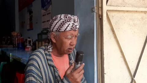 Traditional Old Singer Stock Footage 237157485