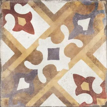 Traditional ornate ceramic pattern tile. Stock Photos