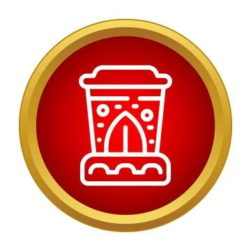 Traditional ornate diffuser lamp icon design Stock Illustration