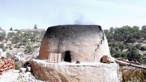 Traditional Oven for Pottery  Stock Footage 124589563