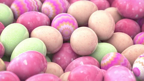 Traditional painted Easter eggs Stock Footage 151604019