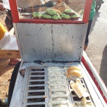 Traditional "pancong" cake from Java, Indonesia Stock Photos