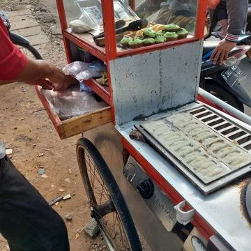 Traditional "pancong" cake from Java, Indonesia Stock-Fotos