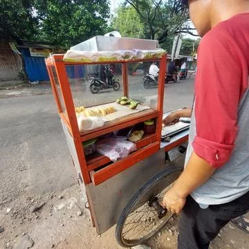 Traditional "pancong" cake from Java, Indonesia Stock Photos