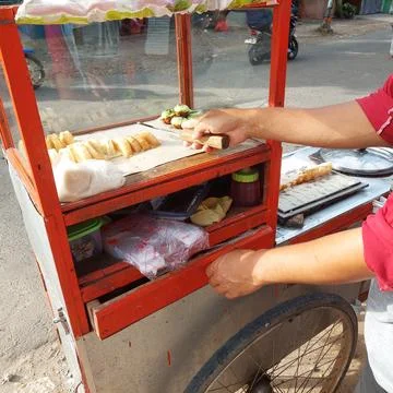 Traditional "pancong" cake from Java, Indonesia Stock-Fotos
