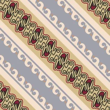 Traditional pattern batik texture indonesia textile Stock Illustration