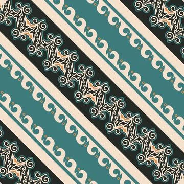 Traditional pattern batik texture indonesia design Stock Illustration