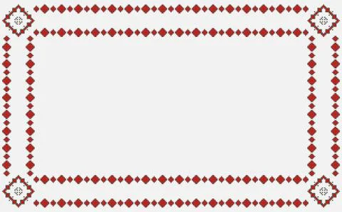 Traditional pattern frame Illustrazione stock
