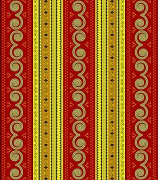 Traditional pattern Traditional pattern with repeating geometric shapes Co... Stock Photos