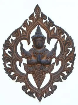 Traditional pattern on white background Stock Photos