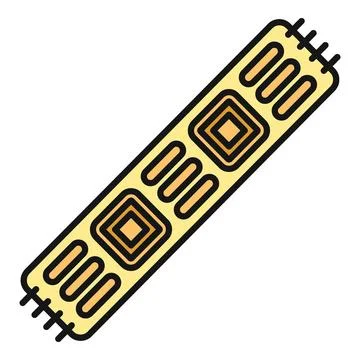 Traditional patterned carpet creating decorative textile design Stock Illustration