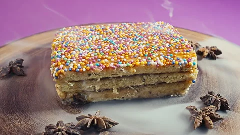 Traditional Peruvian Turron de Doña Pepa Dessert. Video stock 341440955