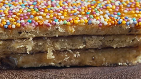 Traditional Peruvian Turron de Doña Pepa Dessert. Video stock 341441007