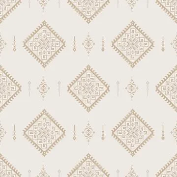 Traditional pixel tribal pattern textile 스톡 일러스트