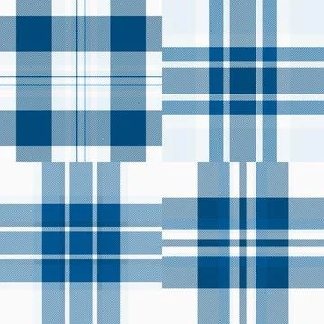 Traditional plaid pattern bundle inspired by classic mens shirts. Timeless ta Stock Illustration