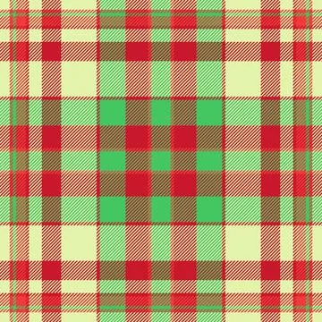 Traditional plaid pattern with a woven texture and clear check layout. Balanc Stock Illustration