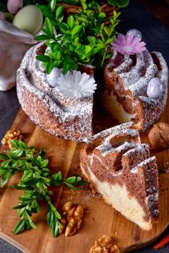 Traditional polish easter cake Foto stock
