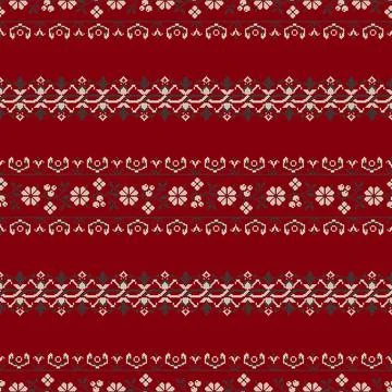 Traditional Polish embroidery vector pattern イラスト素材