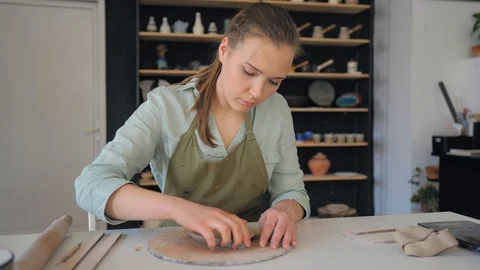 Traditional pottery making Stock Footage 119546448